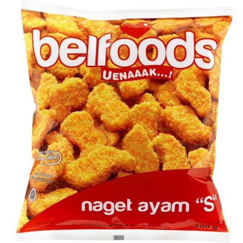 Jual Nugget S Belfoods Uenaaak 500Gr Frozen Food Murah Instan