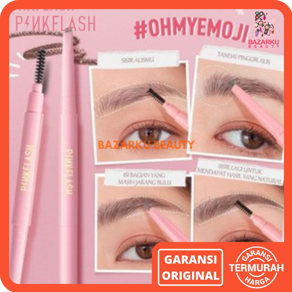 Pinkflash Ohmyemoji Eyebrow Pinkflash Eyebrow Pinkflash Eyebrow Waterproof Pinkflash Pensil Alis Pinkflash Pencil Alis Pinkflash Eyebrow Pink Flash