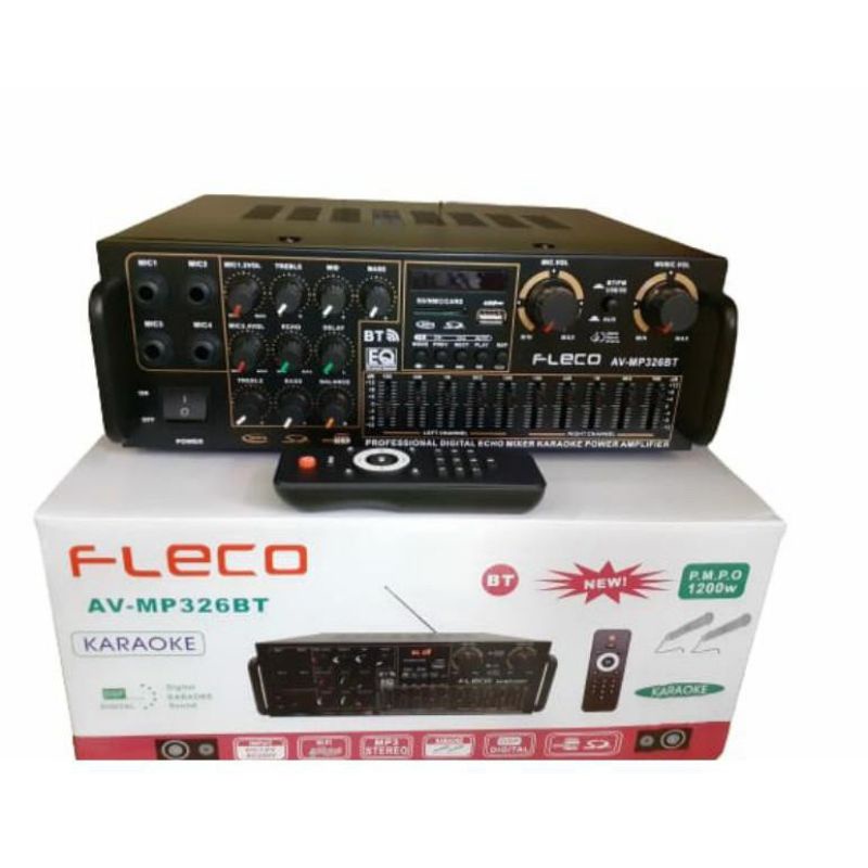 power amplifier Bluetooth fleco AV MP326 BT/amplifier fleco AV MP326 BT//Ampli Bluetooth Bonus Mic f