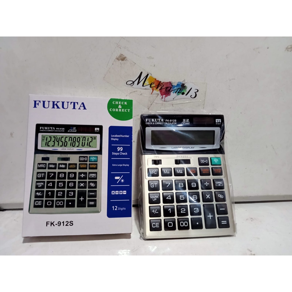 Kalkulator Fukuta FK-912S / Calculator 12 Digit /Kalkulator Digital