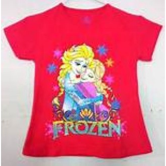 KAOS ANAK PEREMPUAN FROZEN UMUR 1-2-3-4-5-6-7-8-9-10-11-12 // ATASAN BAJU ANAK PEREMPUAN // GROSIR KAOS ANAK