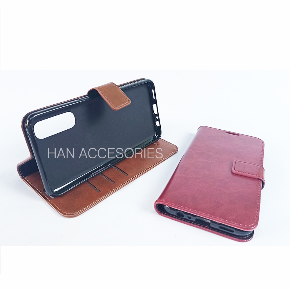 OPPO RENO 5F/RENO 4/RENO 4 PRO/RENO 3 PRO/RENO 2/RENO 2F Original Fashion Selular Flip Leather Case