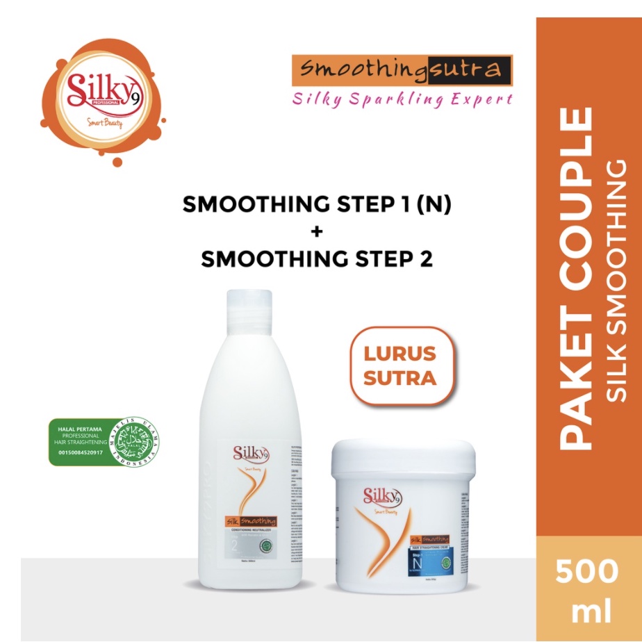 Silky9 Silk Smoothing Keratin / Smoothing Sutra seri R / N 500gr (paket Couple)