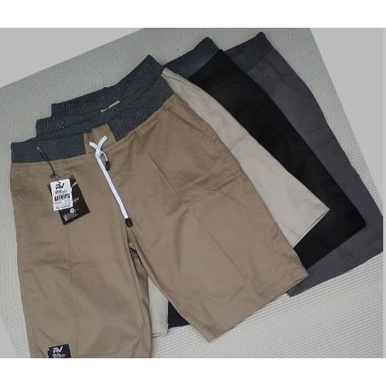 Celana Chino Pendek Pria mick pinggang karet rip katun twill surfing santaI