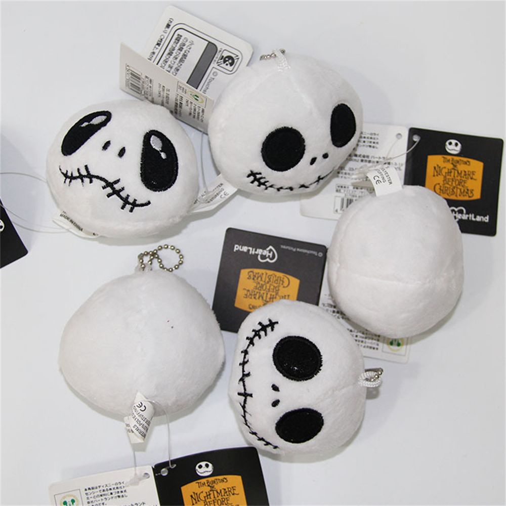 ELEGANT 8CM JACK Plush Doll Birthday Gift Jack Head Toys Halloween Festival Toy Stuffed Plush Doll Cartoon Plush Bone Skeleton Xmas Gift Classic Cartoon Halloween Skull Keychain Nightmare Before Christmas