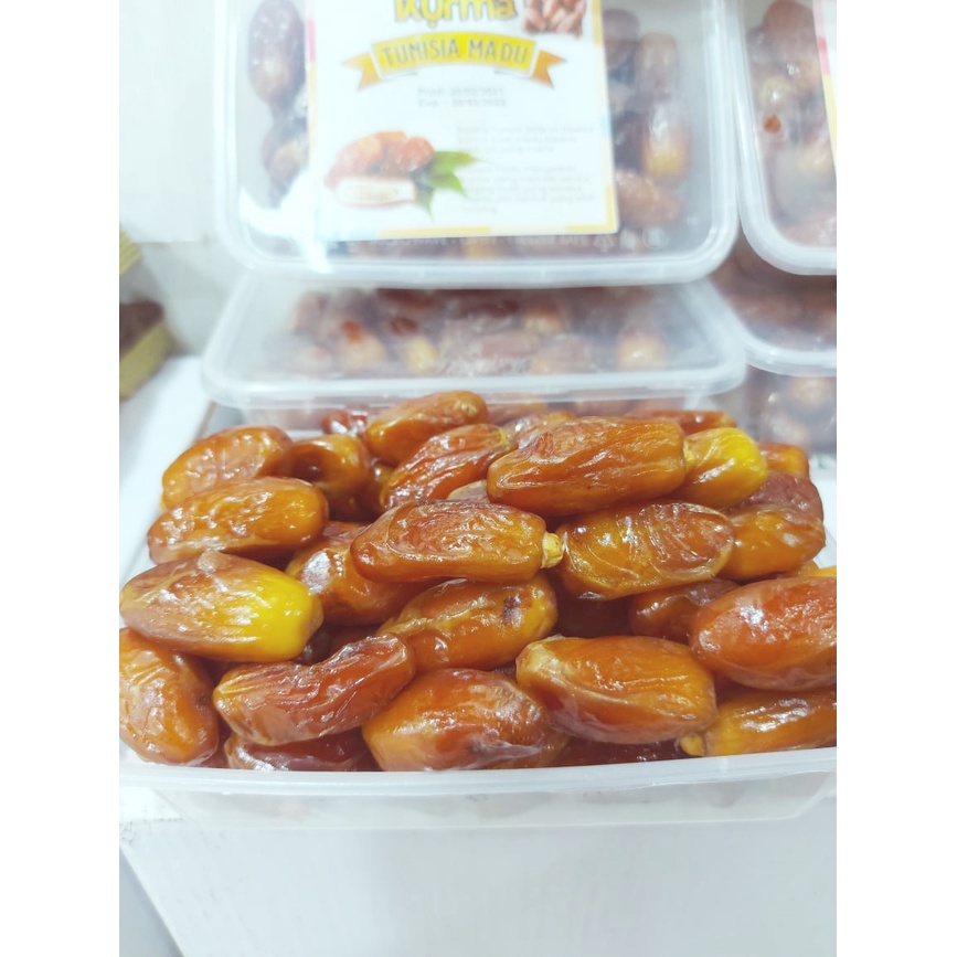 

Kurma madu tunisia palm fruit curah/palm frutt 500gr non tangkai