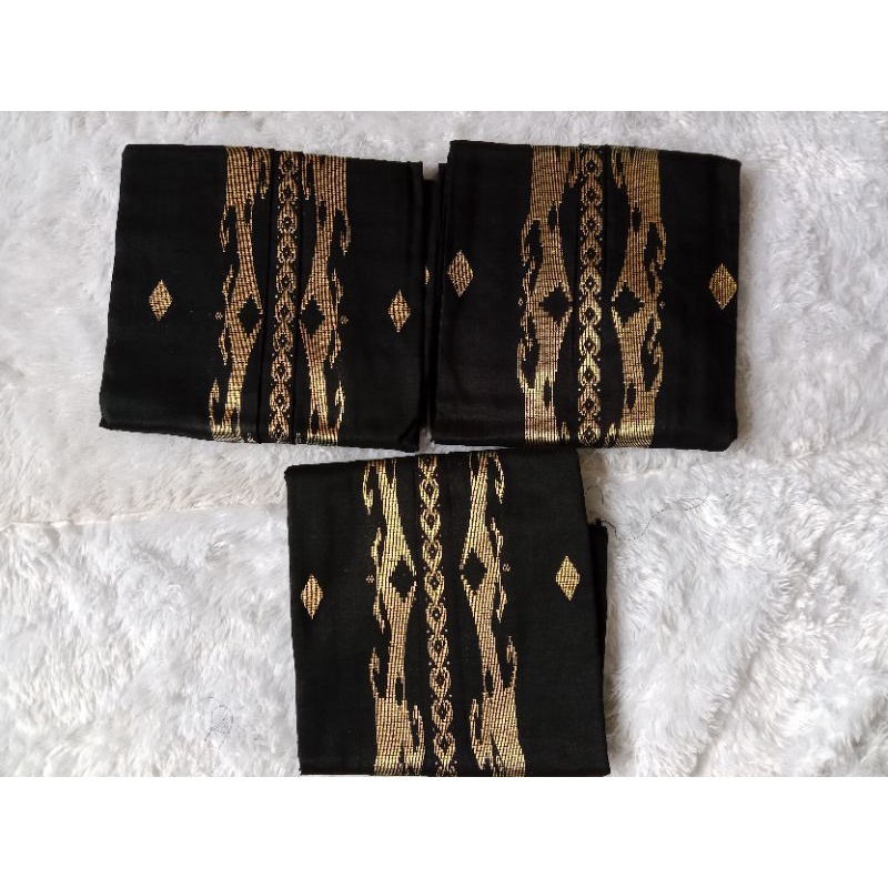 songket silungkang bahan baju motif borneo warna hitam