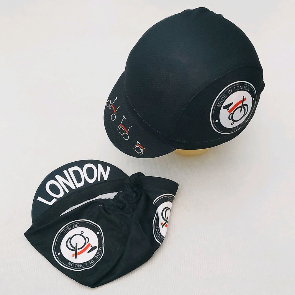 Cycling Cap Topi  Sepeda  Motif Brompton  London Shopee 