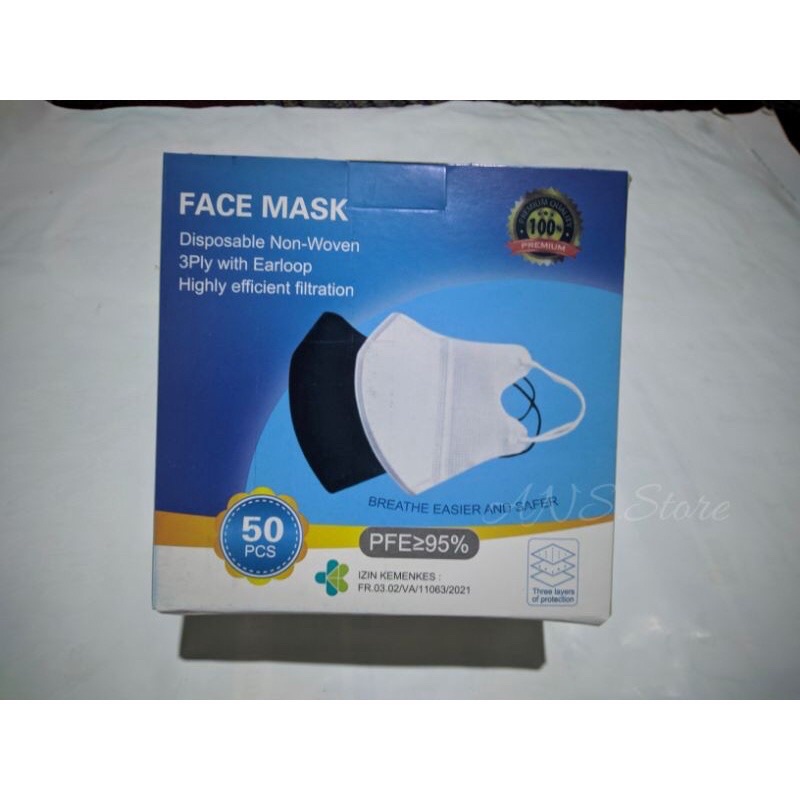 JUAL BOX ISI 50 PCS MASKER DUCKBILL KOSONG (FACE MASK)