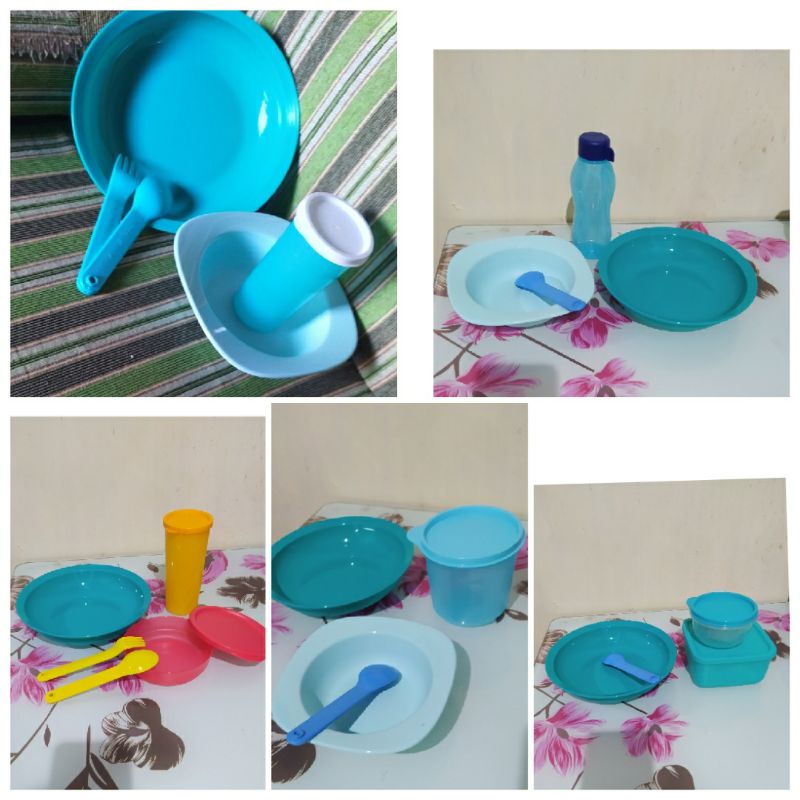 Paket tupperware seratus ribu lunch set murah paketan hemat toples dan tempat makan atau botol