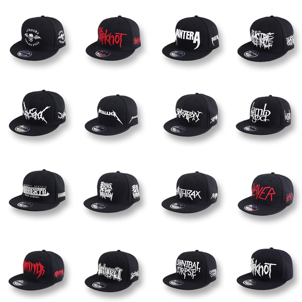 TOPI SNAPBACK BORDIR BAND MUSIC METAL
