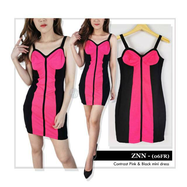 Znn contrast mini dress