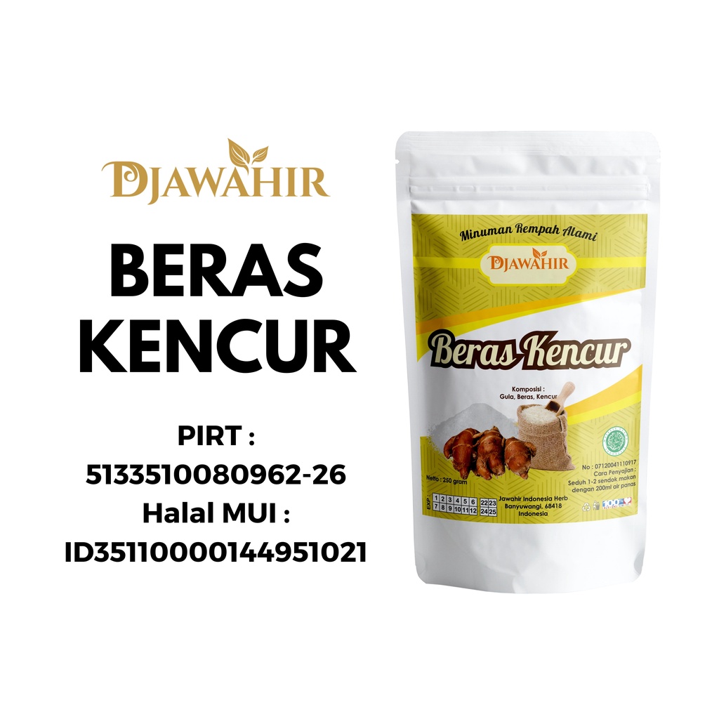 

Beras Kencur Instan Djawahir Herbal 100 gram