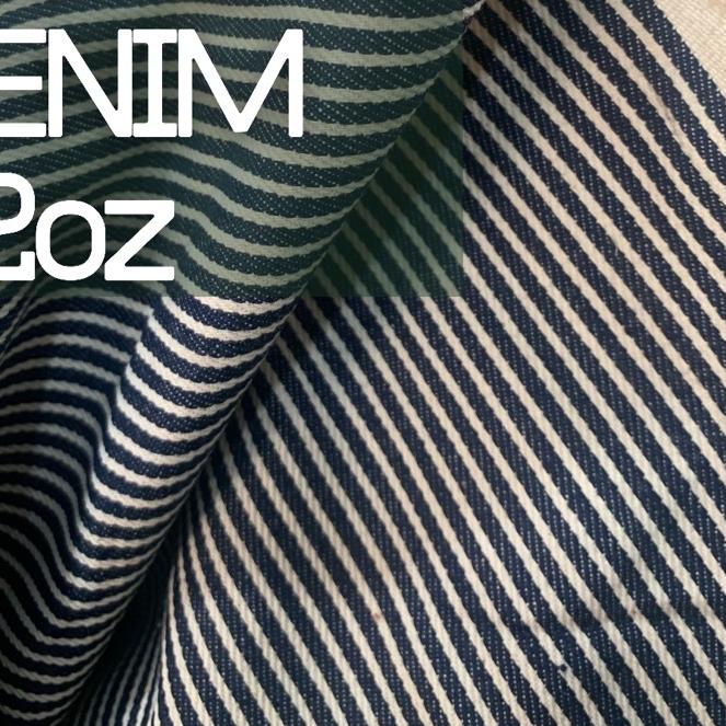 ☝ kain denim hickory tebal tidak melar bahan jeans denim hickory non stretch premium ☀