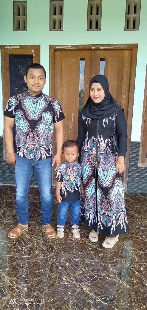 Batik Couple Keluarga Sania Ruffle Ori Ndoro Jowi Dnt