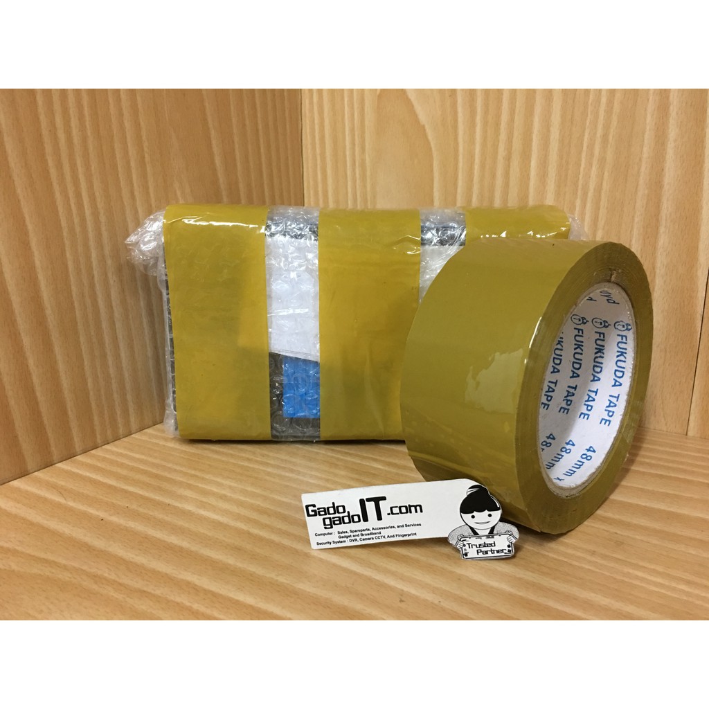 

Selotip Lakban FUKUDA Tape Coklat 2 Inch (90 yard) 48mm x 90 yd