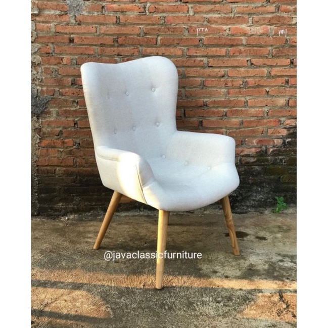 SOFA SINGGLE ARMCHAIR MINIMALIS RETRO | KURSI SANTAI JOK MODERN JATI FURNITURE JEPARA-2