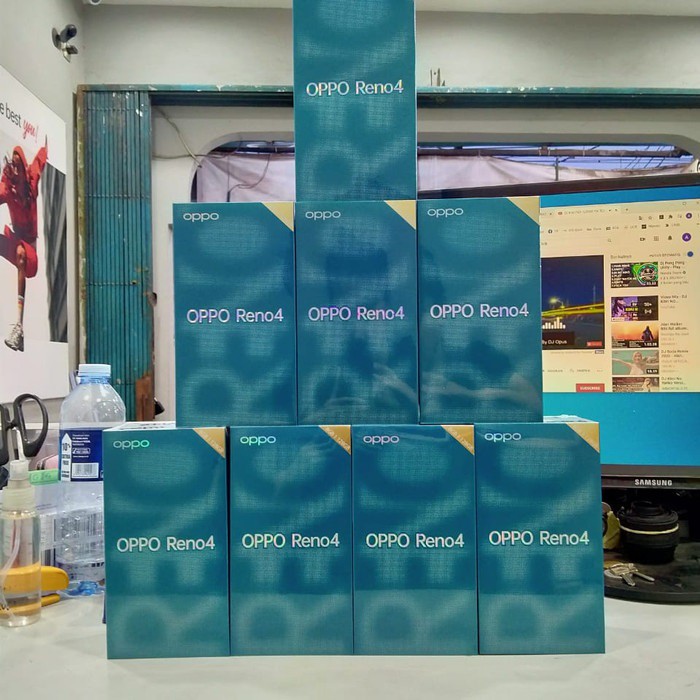 OPPO RENO 4 8/128 - Ram 8GB Rom 128GB - Baru - Garansi Resmi - Hitam - Biru