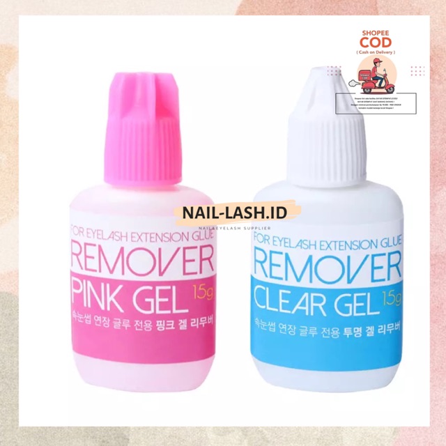 REMOVER GEL PINK BIRU REMOVE ADHSIVE EYELASH EXTENSION
