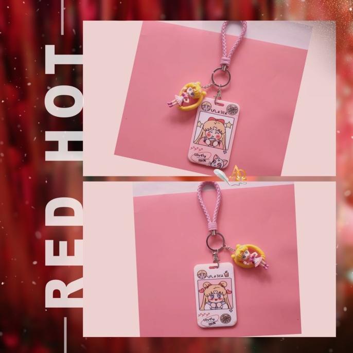 

Office & Stationery | Document Organizer | Tempat Kartu Unik / Card Holder Gantungan Kunci Motif Sailormoon Imut | Best Seller