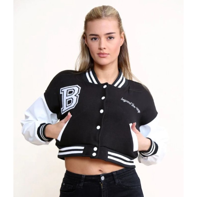 BEYAND CROOPE JAKET BASEBALL | JAKET VERSITY | JAKET WANITA KOREA BE