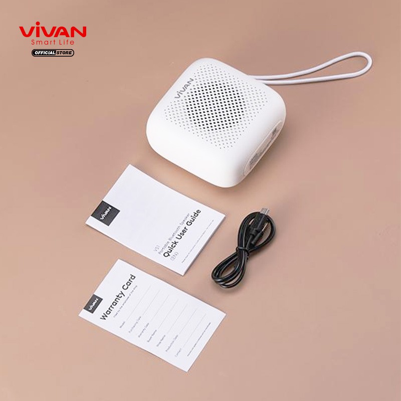 Speaker Bluetooth VIVAN VS1 Mini Wireless Audio Portable Mega Bass Waterproof IPX5 Hi-Fi - Garansi Resmi 1 Tahun