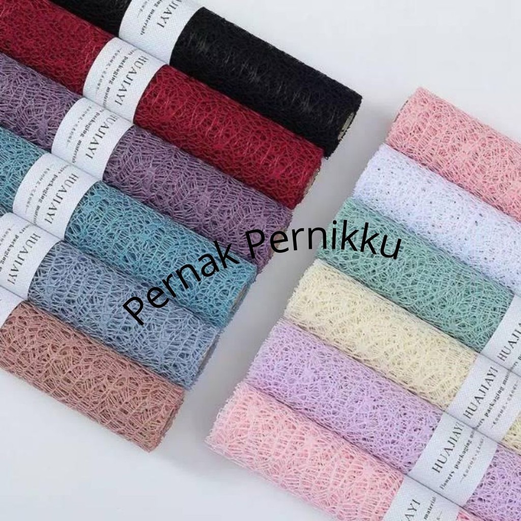 Jaring spiderman Pembungkus Buket Wrapping jaring spider mesh