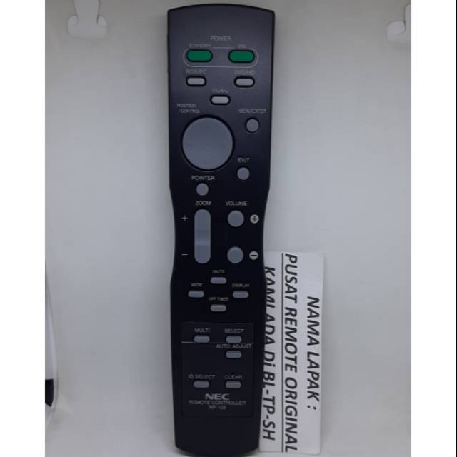 REMOTE REMOT PROYEKTOR PROJECTOR NEC RP-109 ORIGINAL ASLI