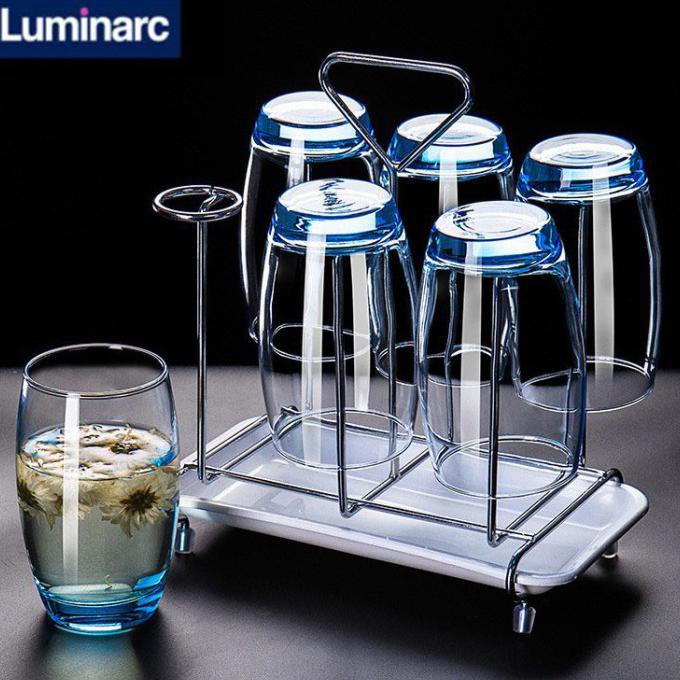 1 SET ISI 6 PCS LUMINARC SALTO ICE BLUE/LUMINARC SALTO/GELAS ICE TEA