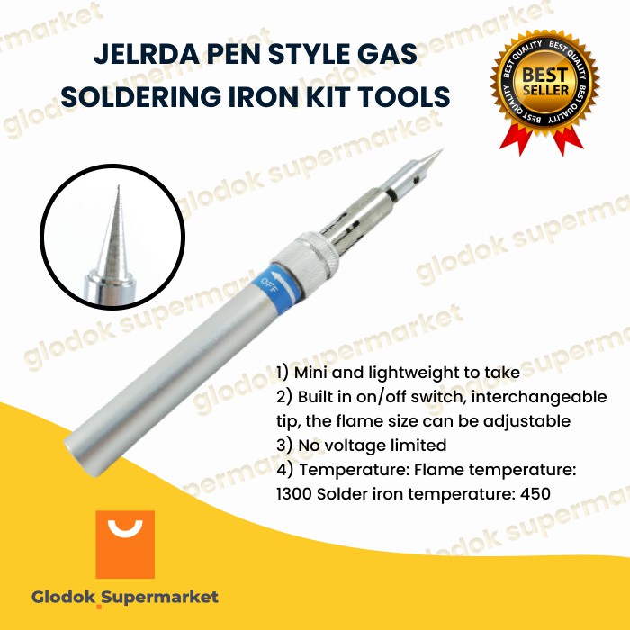 JELRDA PEN STYLE GAS SOLDERING IRON KIT TOOLS