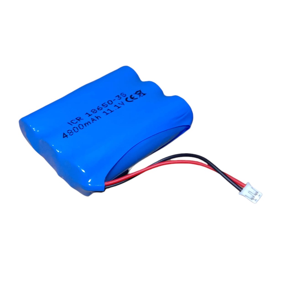 Baterai Isi Ulang / Charger Speaker Bluethooth / RC 3X Li-ion 18650-3S 4800mAh 11,1V Soket JST PH2.0