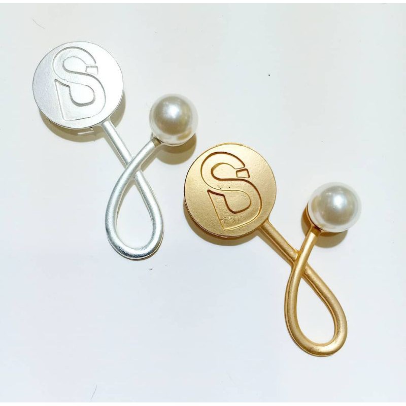 Brooch Buttonscarves KW//Bros Buttonscarves Polos/Mata/Mutiara-2