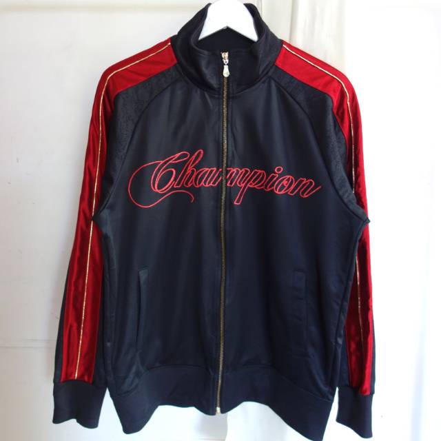 CHAMPION Original Jaket Tracktop Bordir Atasan Second Branded Preloved