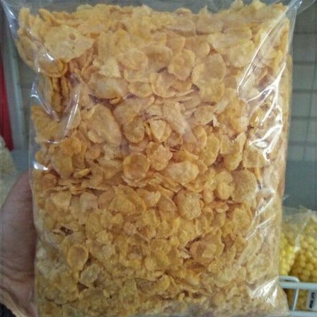 

Golden Corn Flakes 250 gr Emping Jagung Tawar/Sereal Sarapan/Topping Kue