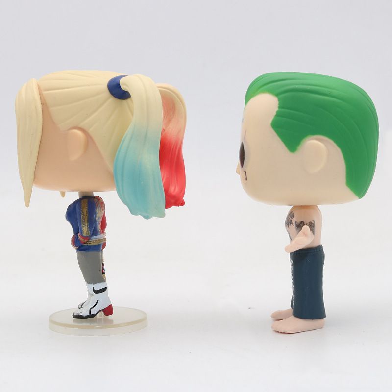 【Ready Stock】Suicide Squad Joker Harley Quinn Funko  Pop Action Figure Model Toys Collection