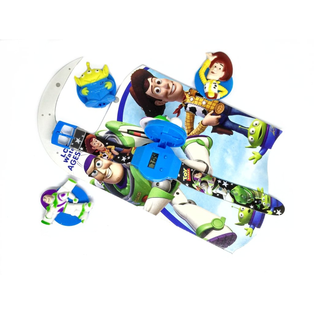 Super Murah! JAM TANGAN ANAK LAKI LAKI SET TOY STORY KEPALA SET DIGITAL DISNEY