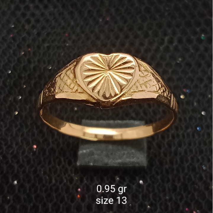 Cincin Emas 17K - 0.95 gr Kadar 750 - 1695