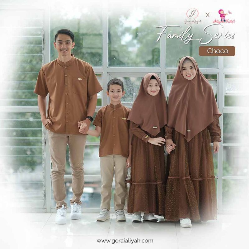 Family set Amayra Choco by gerai.aliyah - baju couple keluarga denaf.outfit