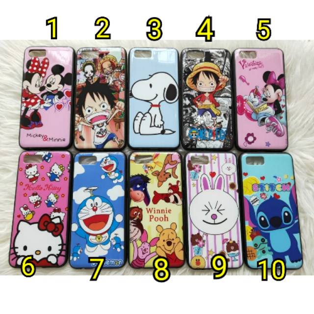 SILIKON CASE SNOPPY DORAEMON VIVO Y12 Y19 OPPO A3S F9 A52020 A1K REDMI 8A