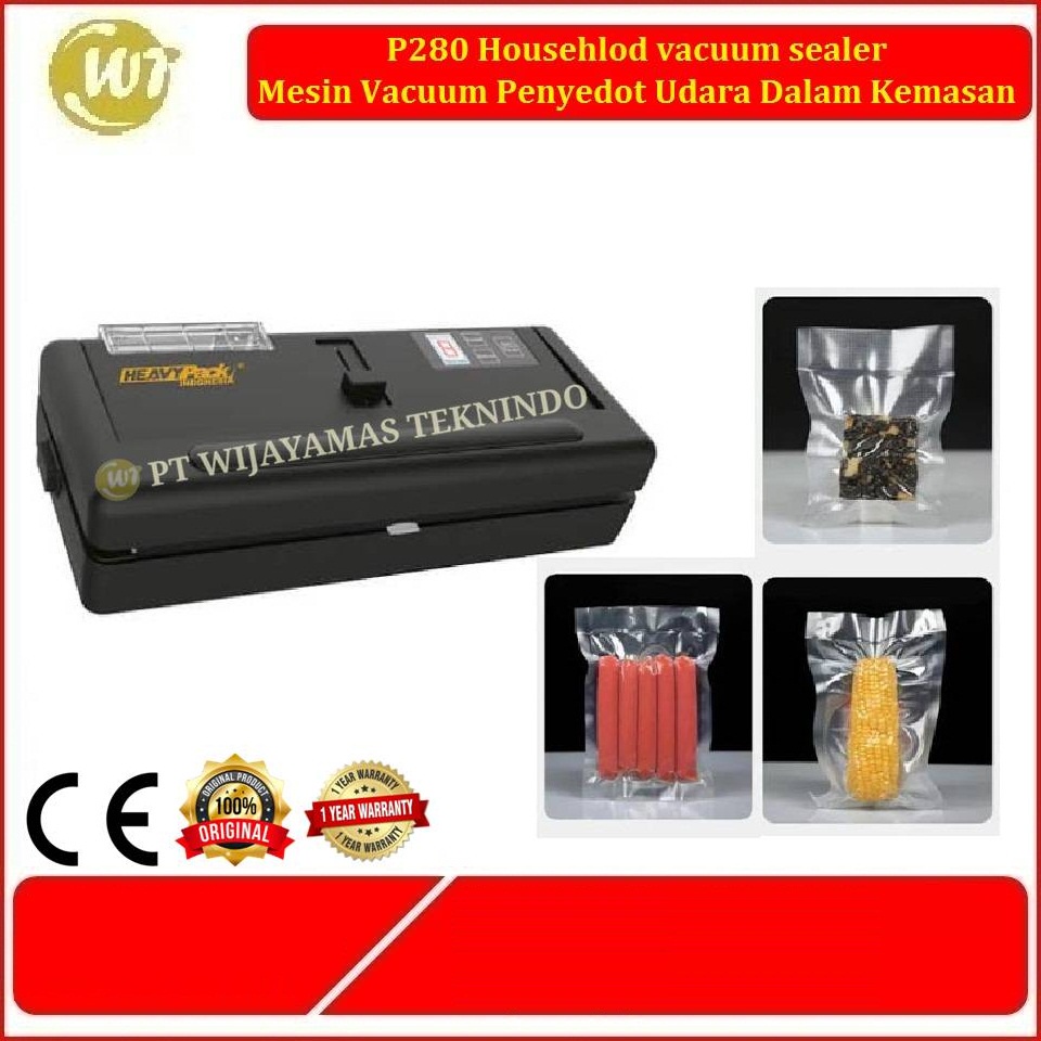 P280 Househlod vacuum sealer – Mesin Vacuum Penyedot Udara Dalam Kemasan P-280