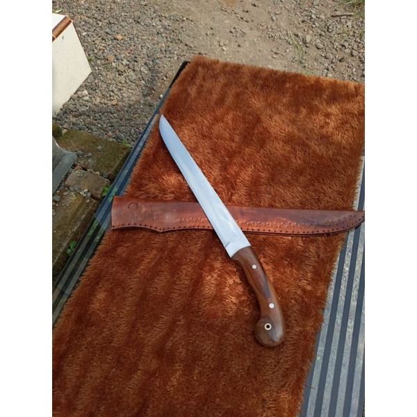 pisau sembelih sapi / bahan baja per 35 cm