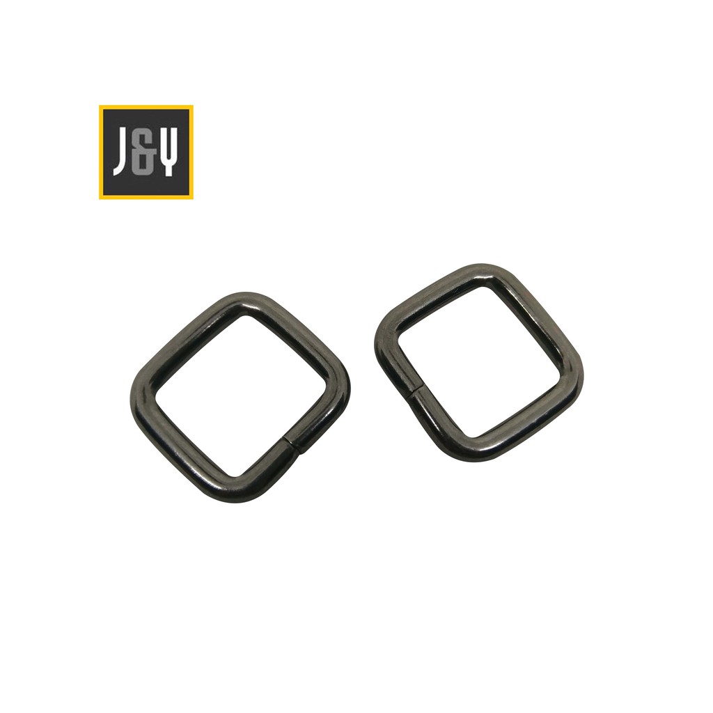 RING KOTAK TAS 2.0 CM TEBAL BLACK NIKEL