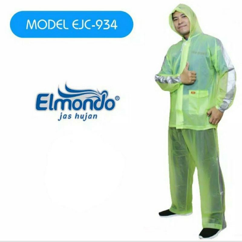 Jas hujan pria / wanita elmondo lexi 934 setelan jaket celana tebal