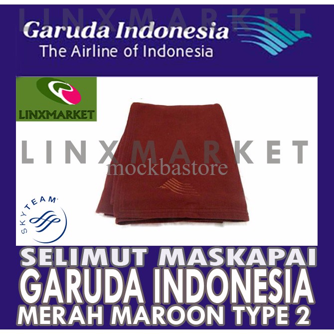 SELIMUT MASKAPAI GARUDA INDONESIA TYPE 2   TERMURAH DI