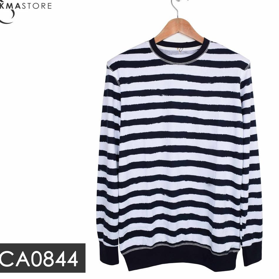 Discount 99.. Sweater Oblong Distro Pria/ Sweater Stripe/Salur Motif Garis Pria/ Cowok ㊩