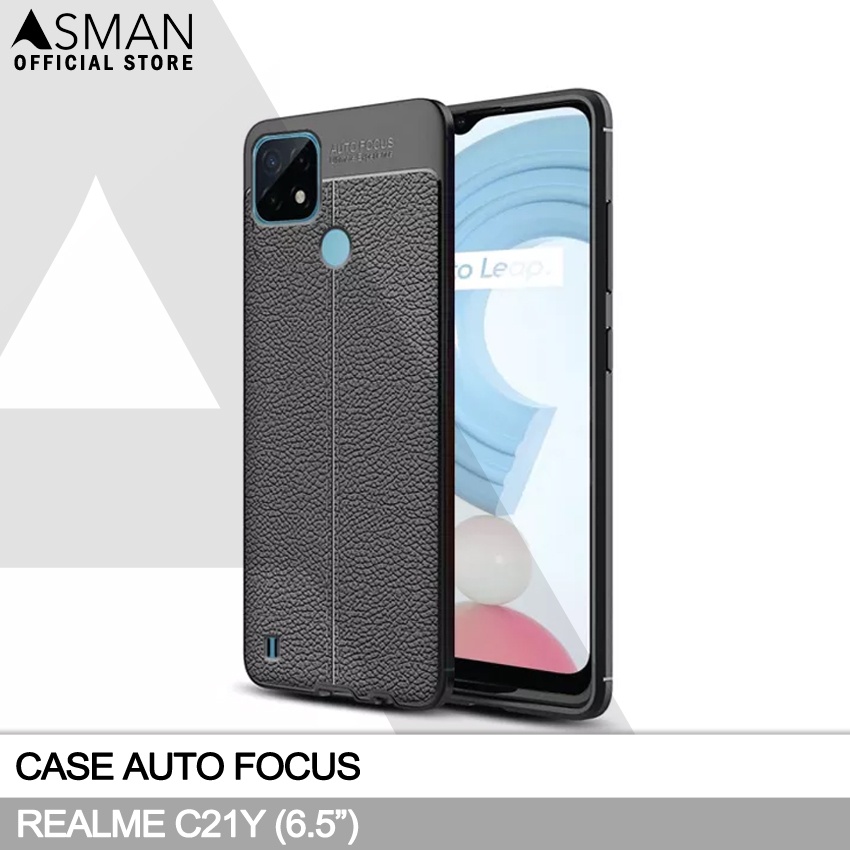 Auto Focus Realme C21Y (6.5&quot;) | Softcase Premium - Hitam