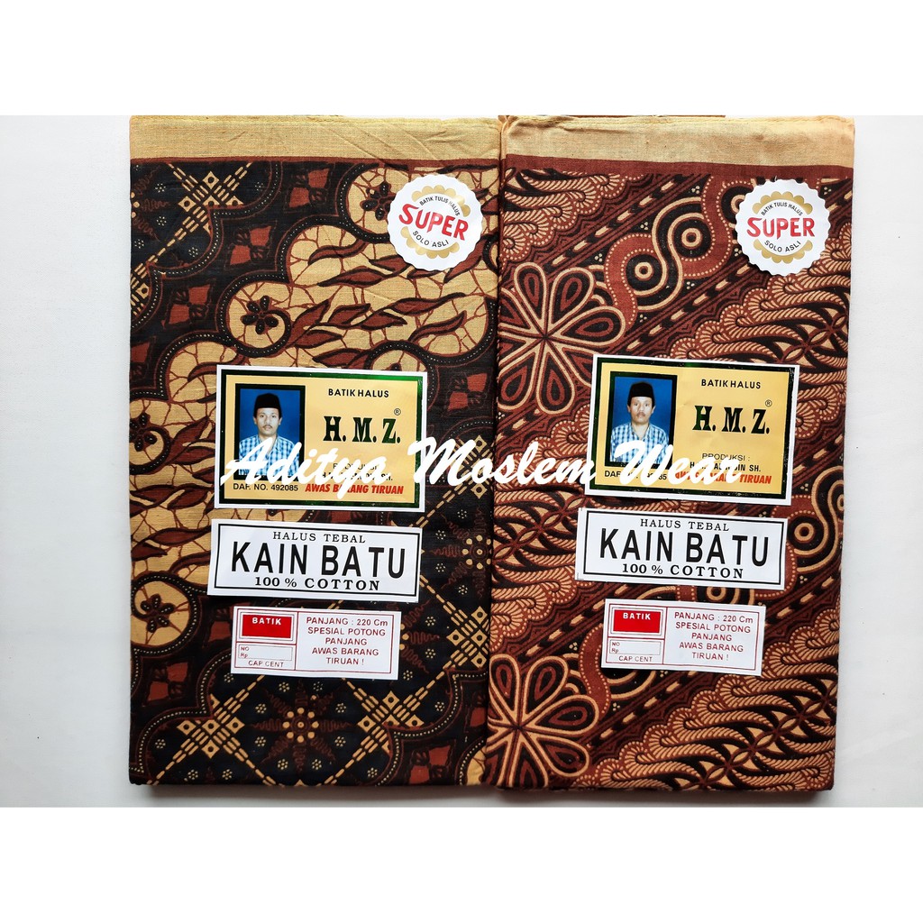 Kain Panjang HMZ / Samping Kebat Panjang / Jarik Batik / Kain Batu / Batik Tulis Katun Solo Premium