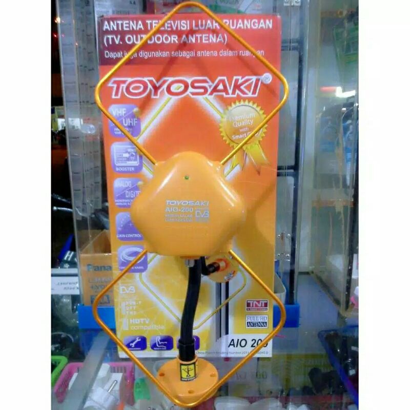 Antena LED, LCD, Plasma TV Digital Diluar / Outdoor / Indoor / Dalam Toyosaki AIO 200