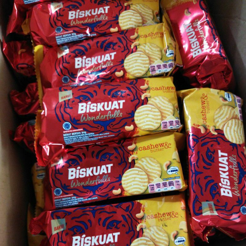 Biskuat wonderfulls cashew butter 84 gram