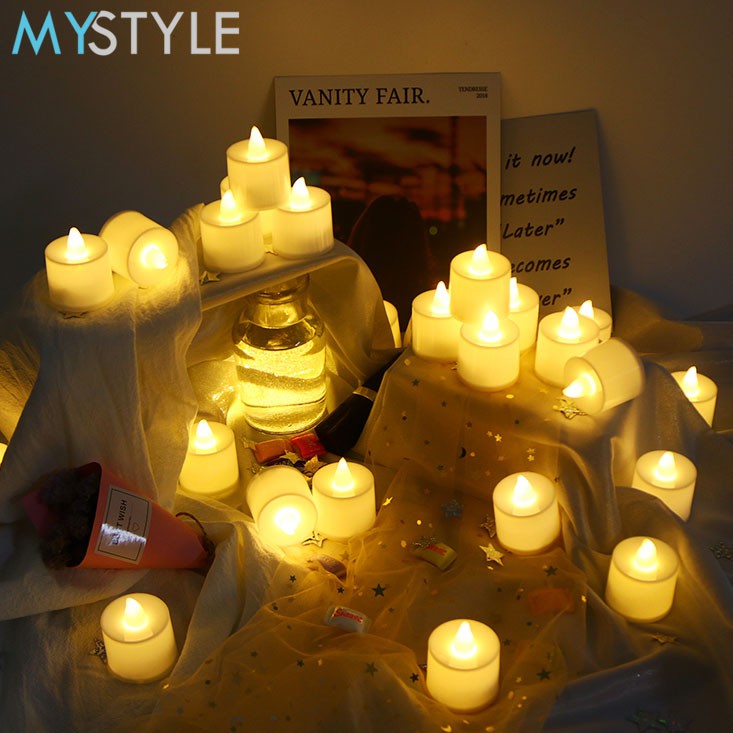 HAPPY TIME LILIN ELEKTRIK LED BULAT LILIN ELECTRIC TEA CANDLE LILIN MURAH DEKORASI